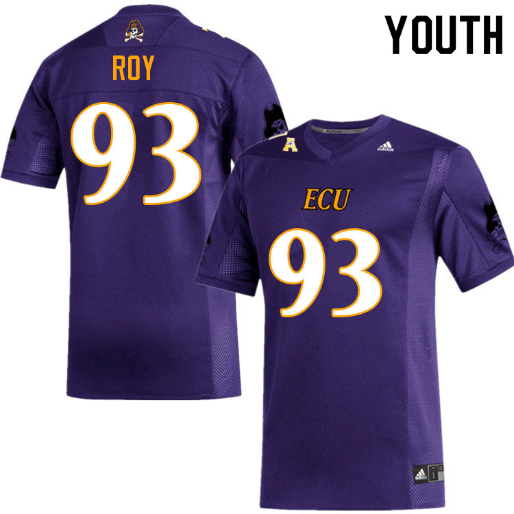 Youth #93 Slade Roy ECU Pirates College Football Jerseys Sale-Purple - Click Image to Close